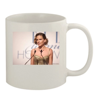 Hilary Swank 11oz White Mug