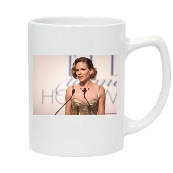 Hilary Swank 14oz White Statesman Mug