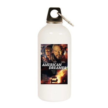 American Dreamer (2019) White Water Bottle With Carabiner