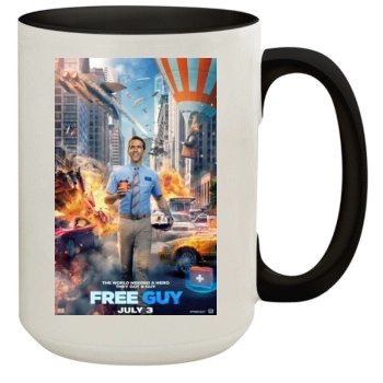 Free Guy (2020) 15oz Colored Inner & Handle Mug