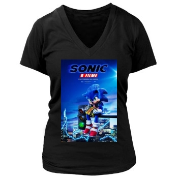 Sonic the Hedgehog (2020) Women's Deep V-Neck TShirt