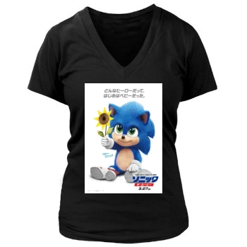 Sonic the Hedgehog (2020) Women's Deep V-Neck TShirt