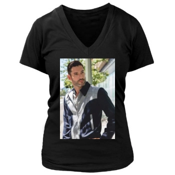 Tom Ellis Women's Deep V-Neck TShirt