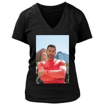 Tom Ellis Women's Deep V-Neck TShirt