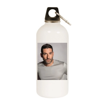 Tom Ellis White Water Bottle With Carabiner