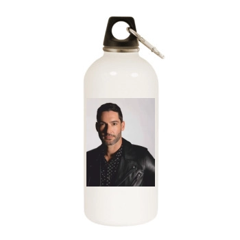 Tom Ellis White Water Bottle With Carabiner