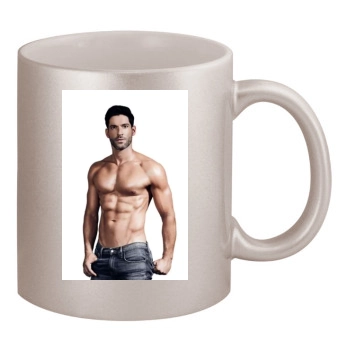 Tom Ellis 11oz Metallic Silver Mug