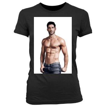 Tom Ellis Women's Junior Cut Crewneck T-Shirt