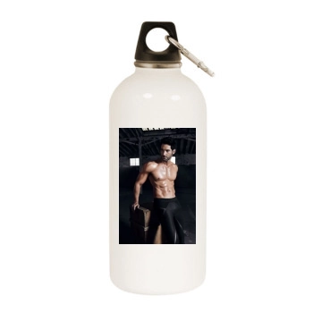 Tom Ellis White Water Bottle With Carabiner