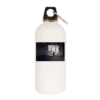 Tom Ellis White Water Bottle With Carabiner