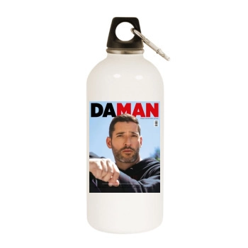 Tom Ellis White Water Bottle With Carabiner