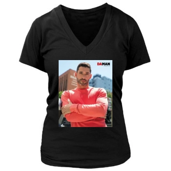 Tom Ellis Women's Deep V-Neck TShirt