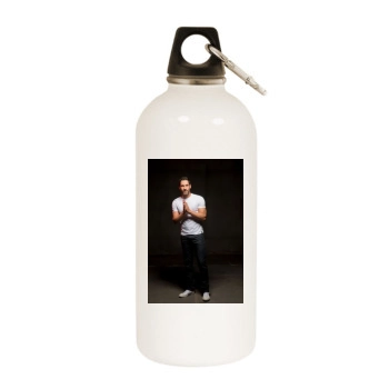 Tom Ellis White Water Bottle With Carabiner