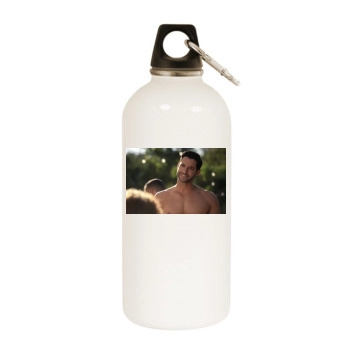 Tom Ellis White Water Bottle With Carabiner