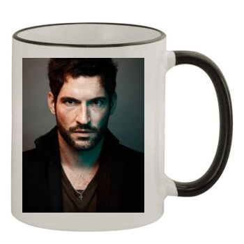 Tom Ellis 11oz Colored Rim & Handle Mug