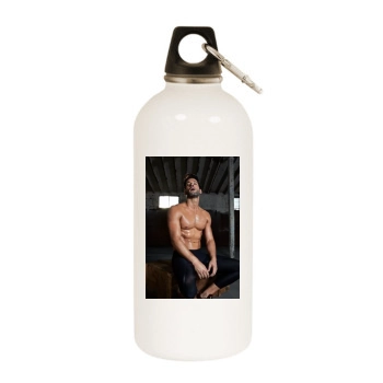 Tom Ellis White Water Bottle With Carabiner