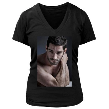 Tom Ellis Women's Deep V-Neck TShirt