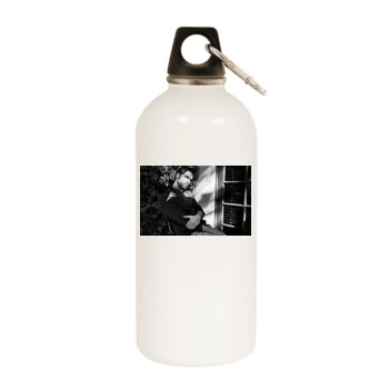 Tom Ellis White Water Bottle With Carabiner