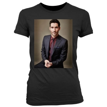 Tom Ellis Women's Junior Cut Crewneck T-Shirt