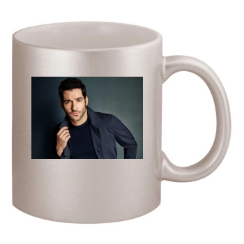 Tom Ellis 11oz Metallic Silver Mug