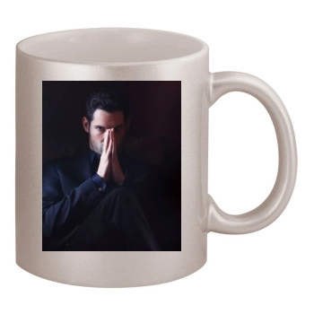 Tom Ellis 11oz Metallic Silver Mug