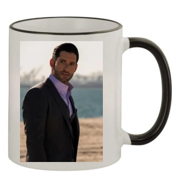 Tom Ellis 11oz Colored Rim & Handle Mug