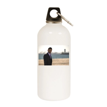 Tom Ellis White Water Bottle With Carabiner