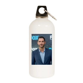 Tom Ellis White Water Bottle With Carabiner