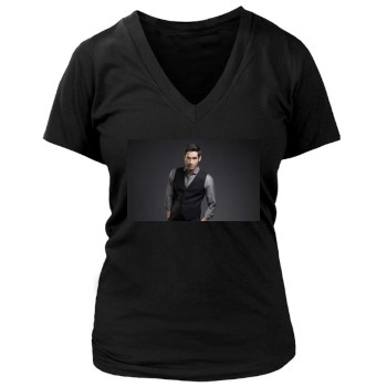 Tom Ellis Women's Deep V-Neck TShirt