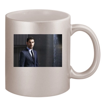 Tom Ellis 11oz Metallic Silver Mug