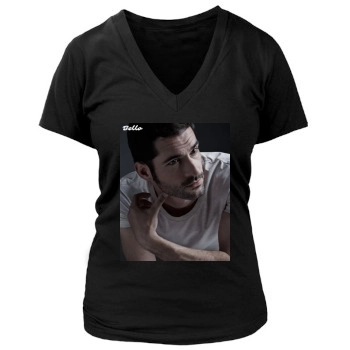 Tom Ellis Women's Deep V-Neck TShirt