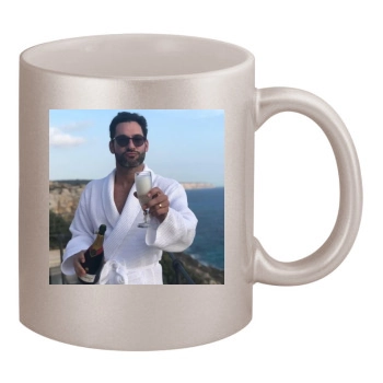 Tom Ellis 11oz Metallic Silver Mug