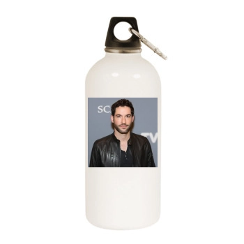 Tom Ellis White Water Bottle With Carabiner