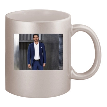 Tom Ellis 11oz Metallic Silver Mug