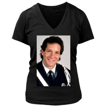 Steve Guttenberg Women's Deep V-Neck TShirt