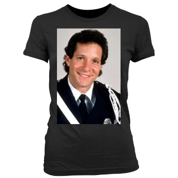 Steve Guttenberg Women's Junior Cut Crewneck T-Shirt