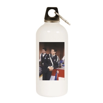 Steve Guttenberg White Water Bottle With Carabiner