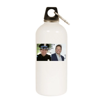 Steve Guttenberg White Water Bottle With Carabiner