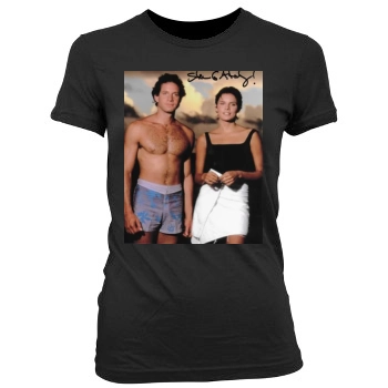 Steve Guttenberg Women's Junior Cut Crewneck T-Shirt