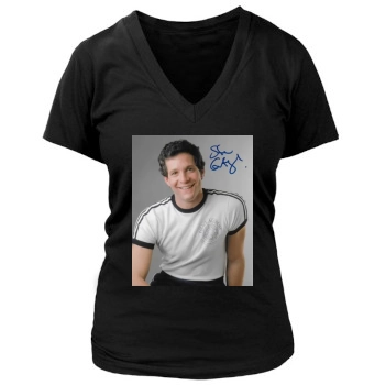 Steve Guttenberg Women's Deep V-Neck TShirt