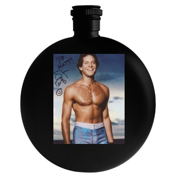 Steve Guttenberg Round Flask