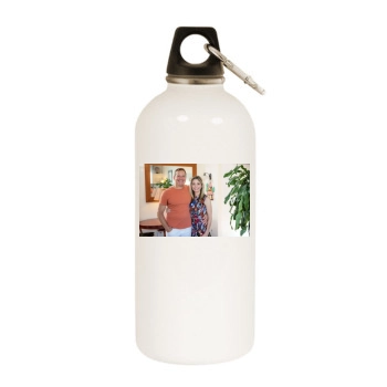 Steve Guttenberg White Water Bottle With Carabiner