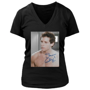 Steve Guttenberg Women's Deep V-Neck TShirt