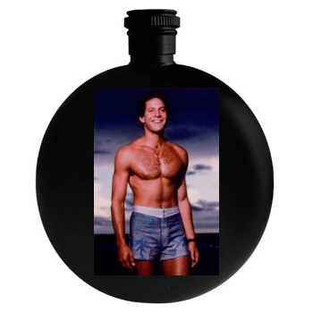 Steve Guttenberg Round Flask