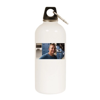 Steve Guttenberg White Water Bottle With Carabiner