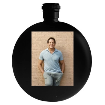 Steve Guttenberg Round Flask