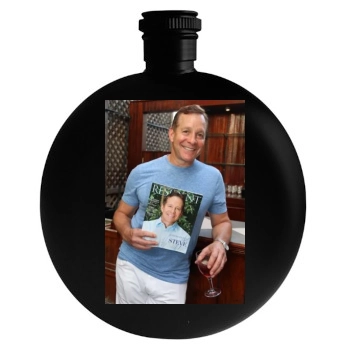 Steve Guttenberg Round Flask