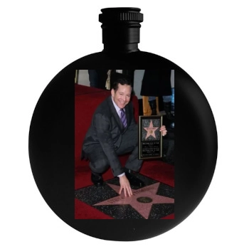 Steve Guttenberg Round Flask