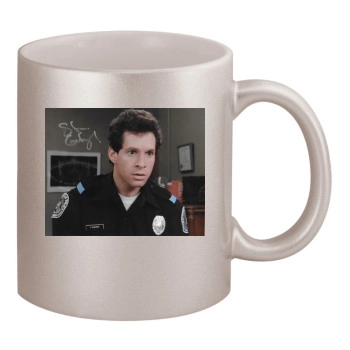 Steve Guttenberg 11oz Metallic Silver Mug