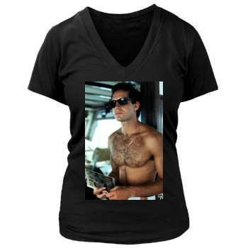 Steve Guttenberg Women's Deep V-Neck TShirt